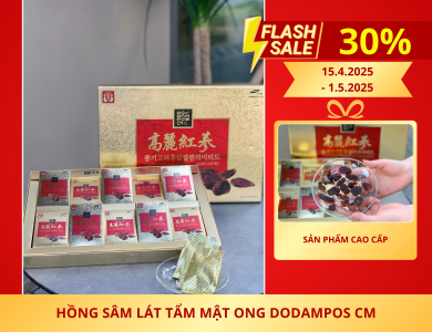 Hồng Sâm Lát Tẩm Mật Ong Dodampos CM