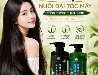 DẦU XẢ ĐÔNG TRÙNG HẠ THẢO DIẾP CÁ NATURE BEAUTY 500 ML (THÙNG 30 CHAI ) 