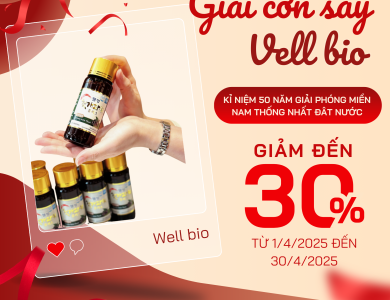 Bổ gan giải rượu well bio 10 chai x 100ml (Thùng 10 hộp)
