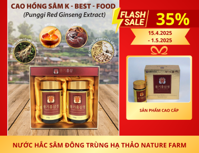 Cao Hồng Sâm Cô Đặc K-Best Food Hàn Quốc (Hộp 2 lọ)