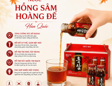 Nước hồng sâm Hoàng đế (180 ml x 12 chai)