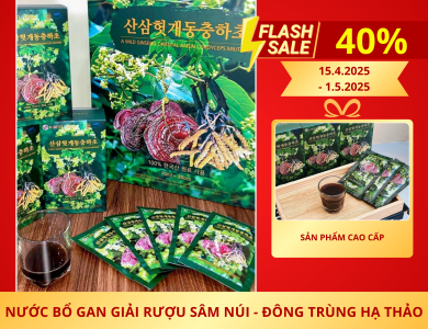 Nước Bổ Gan Giải Rượu Sâm Núi - Đông Trùng Hạ Thảo K-BEST