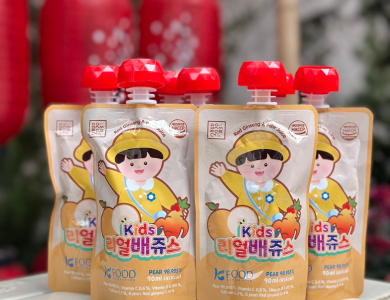Nước lê táo hồng sâm (Hộp 10 túi x 90 ml)