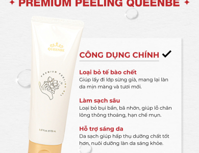 Kem tẩy da chết cao cấp Queenbe preminum (Thùng 50 lọ)