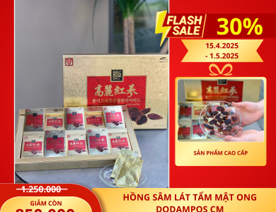 Hồng Sâm Lát Tẩm Mật Ong Dodampos CM