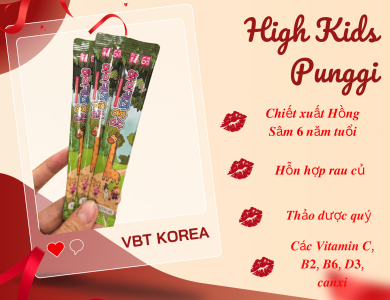 Nước hồng sâm trẻ em high kids punggi