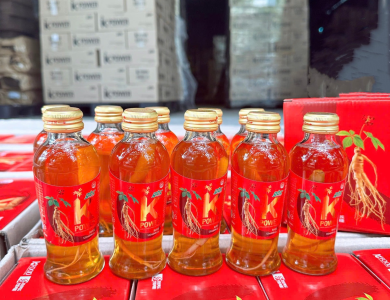 Nước Hồng Sâm Chai Nguyên Củ K-POWER GBC hộp 10 chai x 120ml