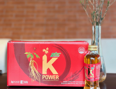 Nước Hồng Sâm Chai Nguyên Củ K-POWER GBC hộp 10 chai x 120ml