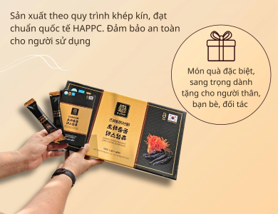 Nước hắc sâm đông trùng hạ thảo Nature Farm 30 gói x 12g (Thùng 10 hộp)