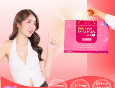 Nước uống premium nano collagen queenbe 5000MG
