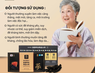 Nước hắc sâm đông trùng hạ thảo Nature Farm 30 gói x 12g (Thùng 10 hộp)