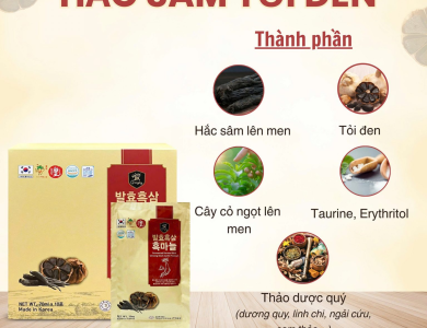 Nước hắc sâm tỏi đen Hàn Quốc ( 20 gói x 70ml)