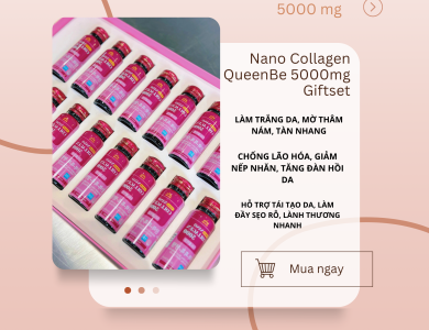 Nước uống premium nano collagen queenbe 5000MG