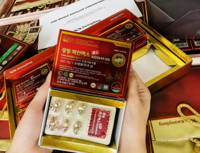 Tinh Dầu Thông Đỏ Kwangdong Hàn Quốc 120 viên