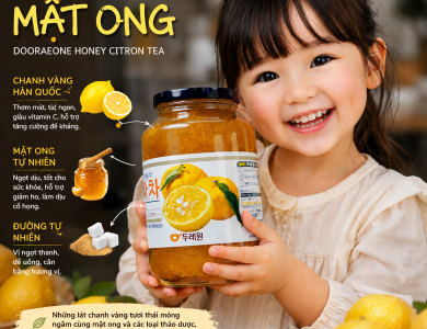 TRÀ CHANH MẬT ONG HONEY CITRON TEA HÀN QUỐC (LỌ 1KG)