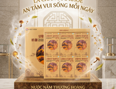 Nấm thượng hoàng đông trùng hạ thảo K-Best food 30 gói * 70ml (Thùng 6 hộp)