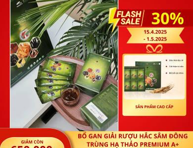 Bổ Gan Hắc Sâm Đông Trùng Hạ Thảo A+ Dodampos CM