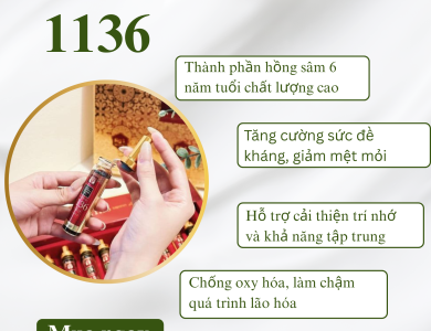 Tinh Chất Hồng Sâm Dodampos CM Saponin 1136 (20 ống x 20ml)