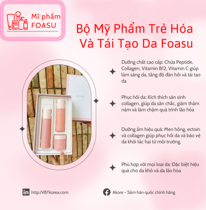Bộ Dưỡng Da FOASU