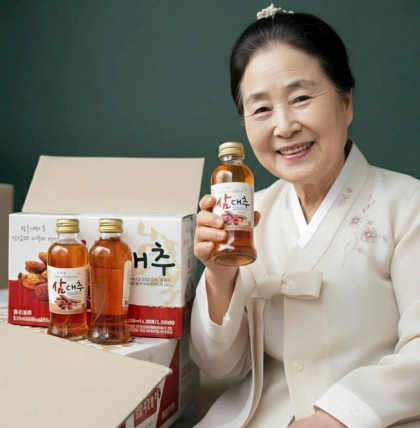 NƯỚC HỒNG SÂM CHAI NGUYÊN CỦ & TÁO ĐỎ HÀN QUỐC