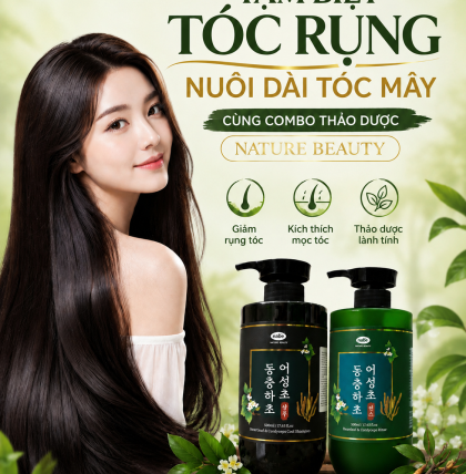 Dầu Gội Đông Trùng Hạ Thảo Diếp Cá Nature Beauty 500ml ( thùng 30 chai)
