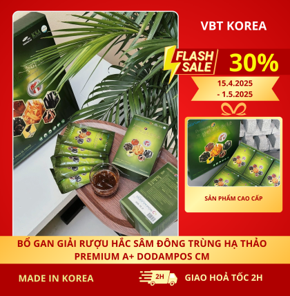 Bổ Gan Hắc Sâm Đông Trùng Hạ Thảo A+ Dodampos CM
