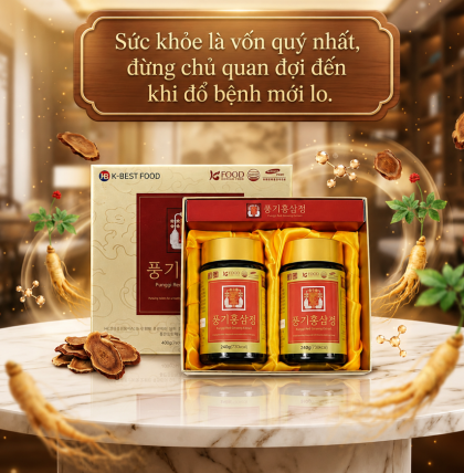 Cao Hồng Sâm Cô Đặc K-Best Food Hàn Quốc (Hộp 2 lọ)