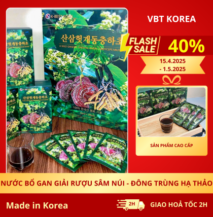 Nước Bổ Gan Giải Rượu Sâm Núi - Đông Trùng Hạ Thảo K-BEST