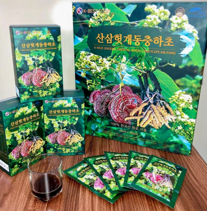 Nước Bổ Gan Giải Rượu Sâm Núi - Đông Trùng Hạ Thảo K-BEST