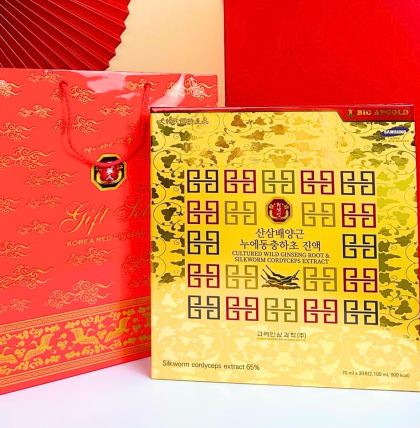 Nước Đông Trùng Hạ Thảo Sâm Núi Hàn Quốc Bio Apgold (30 gói x 70ml)