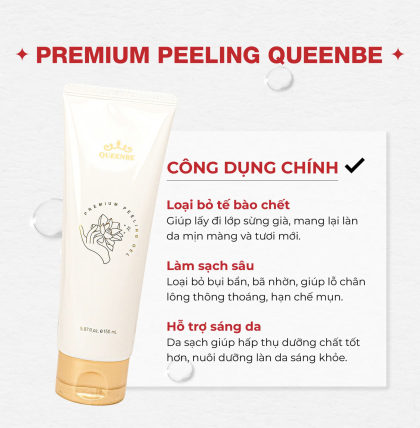 Kem tẩy da chết cao cấp Queenbe preminum (Thùng 50 lọ)