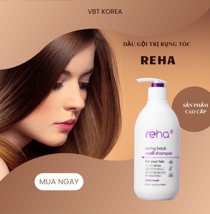 Dầu gội trị rụng tóc Reha xạ hương 500ml (Thùng 20 chai)
