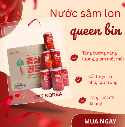 Nước sâm lon Queen Bin