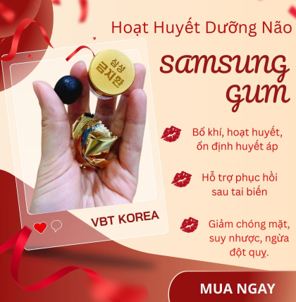 An Cung Bổ Não SAMSUNG GUM JEE HWAN Hàn Quốc (3,75g * 60 viên)