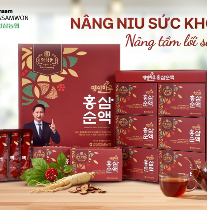 Nước hồng sâm nguyên chất Myeong Samwon (24 gói x 70ml)