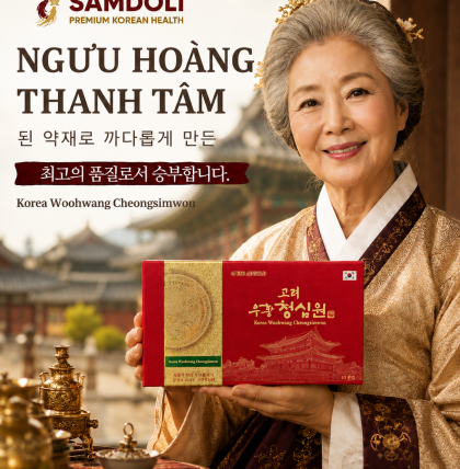 AN CUNG NGƯU HOÀNG THANH TÂM BIO APGOLD – WOOHWANG CHEONGSIMWON (HỘP GIẤY 10 VIÊN)