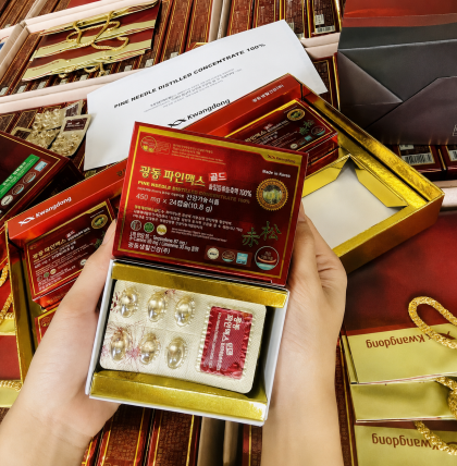 Tinh Dầu Thông Đỏ Kwangdong Hàn Quốc 120 viên