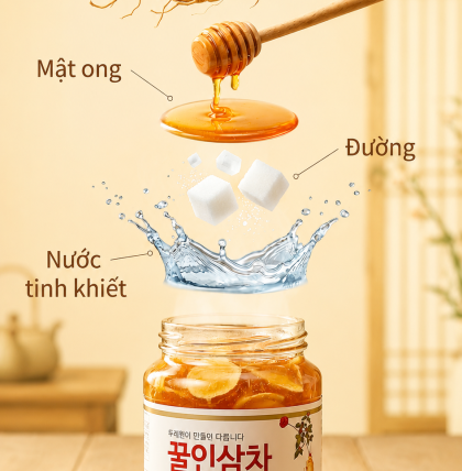 MỨT SÂM MẬT ONG DORAEWON HÀN QUỐC (LỌ 580G)