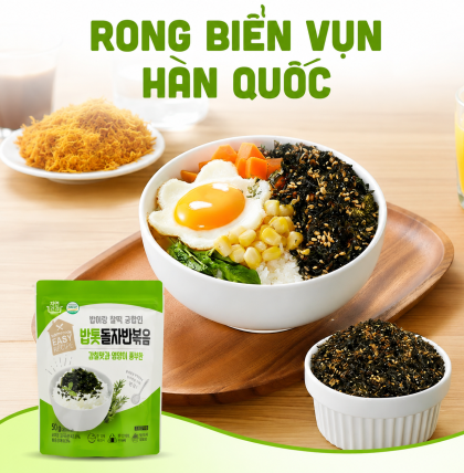 (Combo 40 gói) Rong biển rắc cơm Doljaban Hàn Quốc (40 gói x 50g)