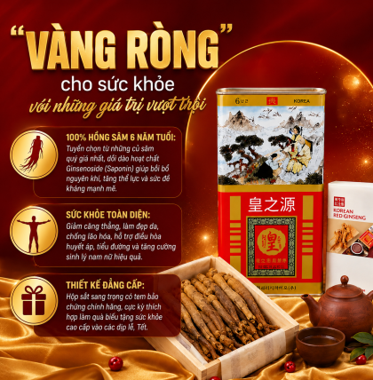 HỒNG SÂM CỦ KHÔ 300G HỘP THIẾC HG BIO