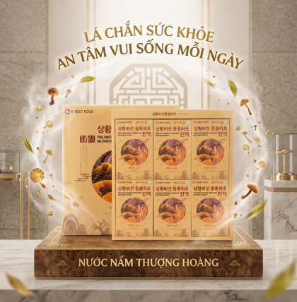 Nấm thượng hoàng đông trùng hạ thảo K-Best food 30 gói * 70ml (Thùng 6 hộp)