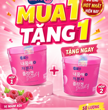 Bột Collagen Cá Phân Tử Thấp Lacto On (100 gói *2,5g)
