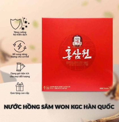 Nước hồng sâm Won KGC Jung Kwan Jang Hàn Quốc (70ml x 30 gói) 