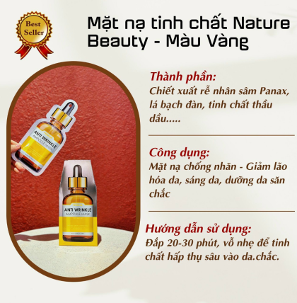 Mặt nạ tinh chất Nature Beauty Anti Wrinkle (30ml*10 miếng)