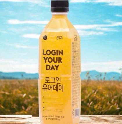 NƯỚC TĂNG LỰC HÀN QUỐC LOGIN YOUR DAY (THÙNG 10 CHAI x500 ML)