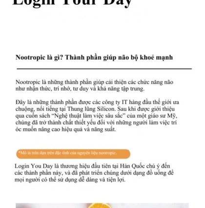 NƯỚC TĂNG LỰC HÀN QUỐC LOGIN YOUR DAY (THÙNG 10 CHAI x500 ML)